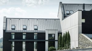 Алюминиевая кровля Система PREFALZ 01 Коричневый P.10 Prefa