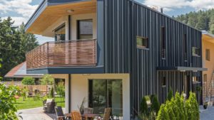 Алюминиевая кровля Система PREFALZ 43 Серый камень P.10 Prefa