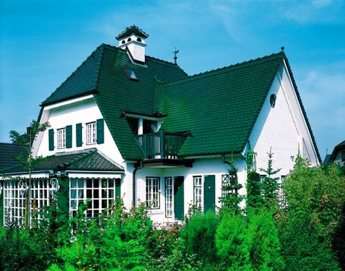 Керамическая черепица Creaton BIBER KLASSIK FINESSE weinrot glasiert