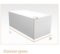 Газобетонный блок ГРАС D300, 600x200x250 мм