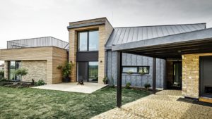 Алюминиевая кровля Система PREFALZ 02 Антрацит P.10 RAL 7016 Prefa