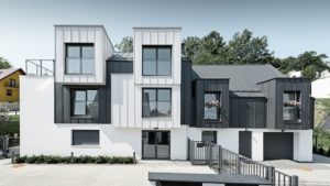 Алюминиевая кровля Система PREFALZ 47 Серая патина Prefa